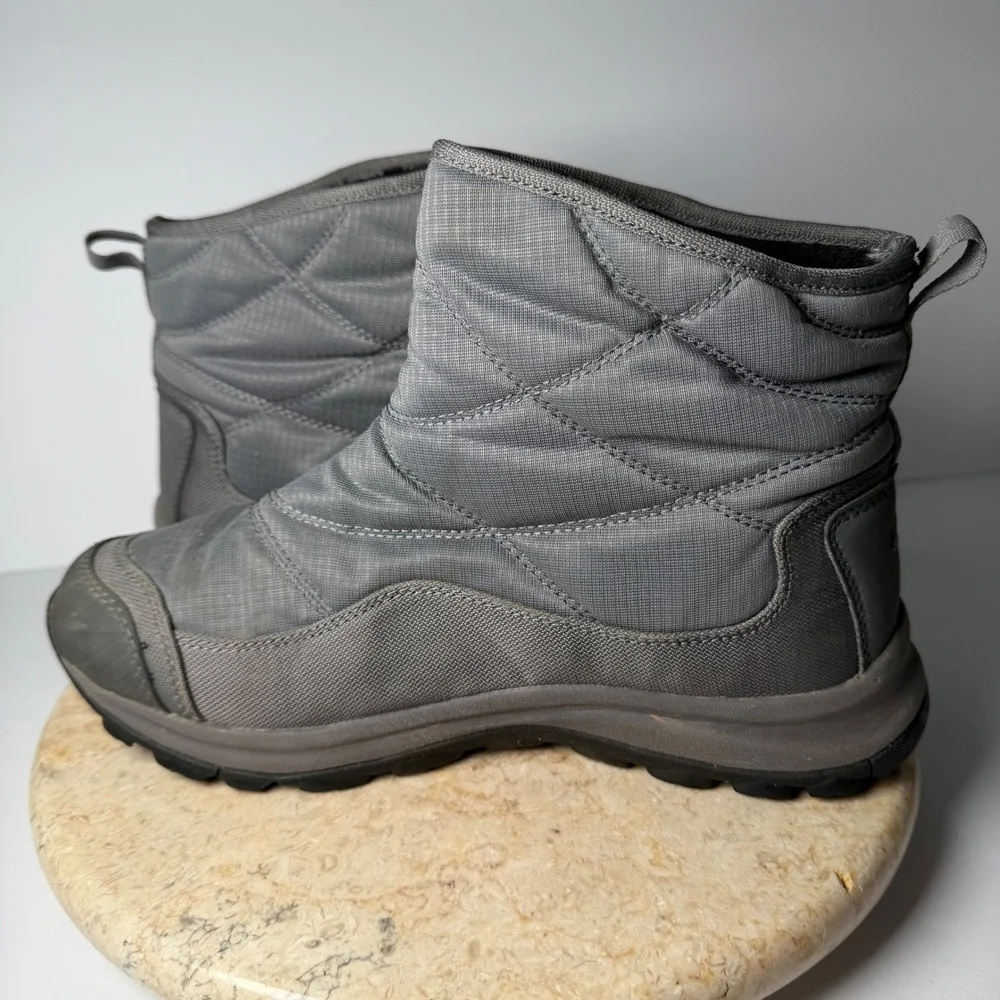 KEEN Terradora ll Pull On Boots 8 Grey Pewter Waterproof Insulated Winter Puffer
